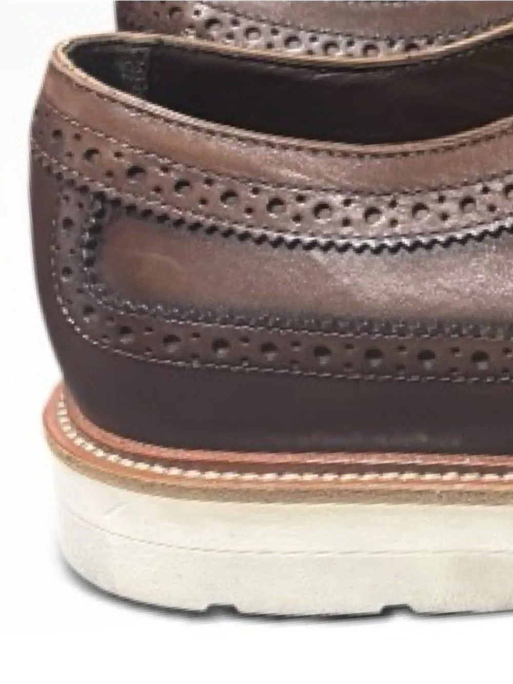 Tod's Brown Leather Wingtip Derby Shoes
